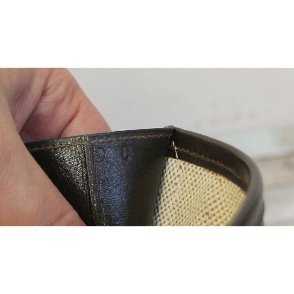 AUTHENTIC HERMÈS JIGE FRANCE BROWN GENUINE LEATHER H LOGO FRONT CLUTCH HANDBAG - Picture 11 of 11